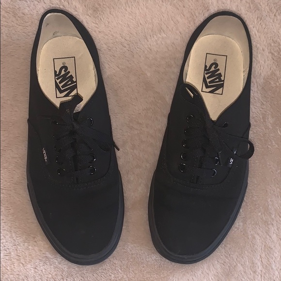 vans authentic full black original